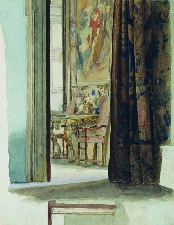 Fragment of interior by Fyodor Bronnikov